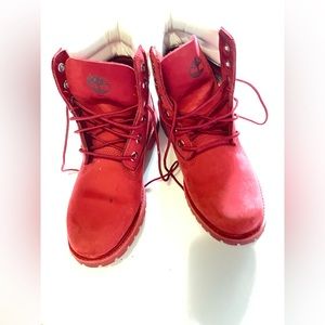 Red Timberland Boots
